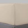 100% Egyptian Cotton 400 Thread Count Fitted Sheet, Sateen Weave, Extra Long Staple, Deep Pocket, Cool, Breathable, Soft (Tan, King) view 1