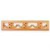 QPZK Bamboo Wooden Foldable Coat Rack Hook Rail Wall Mounted,hat Organizer, Coat Hanger Wall,Rustic Entryway Coat Rack with Hanging Hooks for Hallway Living Room 6hooks view 1