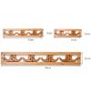 QPZK Bamboo Wooden Foldable Coat Rack Hook Rail Wall Mounted,hat Organizer, Coat Hanger Wall,Rustic Entryway Coat Rack with Hanging Hooks for Hallway Living Room 6hooks view 3