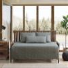 Eddie Bauer - Daybed Set, Reversible Cotton Bedding with Matching Shams & Decorative Pillow Cover, Luxurious Bedding Set (Troutdale Green, Daybed) view 1