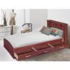 Better Home Products California Captains Bed with Bookcase Headboard and 3 Jumbo Drawers (Mahogany) - Twin Size view 1