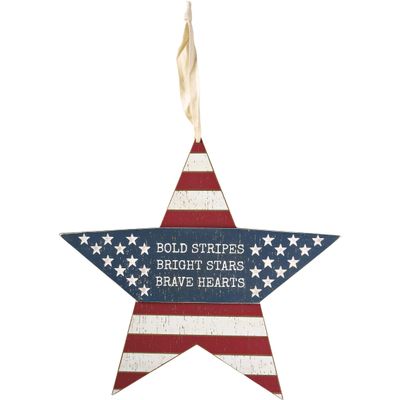 Primitives by Kathy Bold Stripes Bright Stars Brave Hearts Wall Dcor