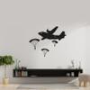 Parachute Parachutes Military Swat Team Army Men Soldier Wall Sticker Art Decal for Girls Boys Room Rooms Playroom Bedroom Gym House Home Decor Stickers Walls Art Vinyl Decoration Size (24x40 inch) view 2