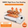 Portable Electric Grill Griddle, Barbecue Smokeless Cooking Bbq Oven Barbecue Pan Grill Equipment Commercial Flat Top Grill Hot Plate for Indoor Outdoor Camping, Backpacking view 2