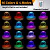 Honoson 3.94 Inch Wooden Light Stand Base Colorful LED Lights Display Base with Remote Control for Selenite Tower 3D Laser Crystal Glass Resin Art (8 Pieces) view 3