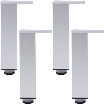 Elegant Upholstery Furniture Legs 4pcs Furniture Legs Adjustable Metal Table Legs | Aluminum Alloy Replacement Furniture Feet for Couch Sofa Desk Legs Bed Cabinets Risers,Triangle Mounting Plate