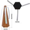 3 PCS Fly Fan for Tables Portable Wood Grain Table Fans for Indoor Outdoor view 2