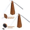 3 PCS Fly Fan for Tables Portable Wood Grain Table Fans for Indoor Outdoor view 4