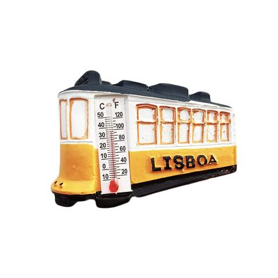 Lisbon Portugal 3D Tram Fridge Magnet Souvenir Gift,Handmade Home & Kitchen Decoration Lisbon Refrigerator Magnet Collection