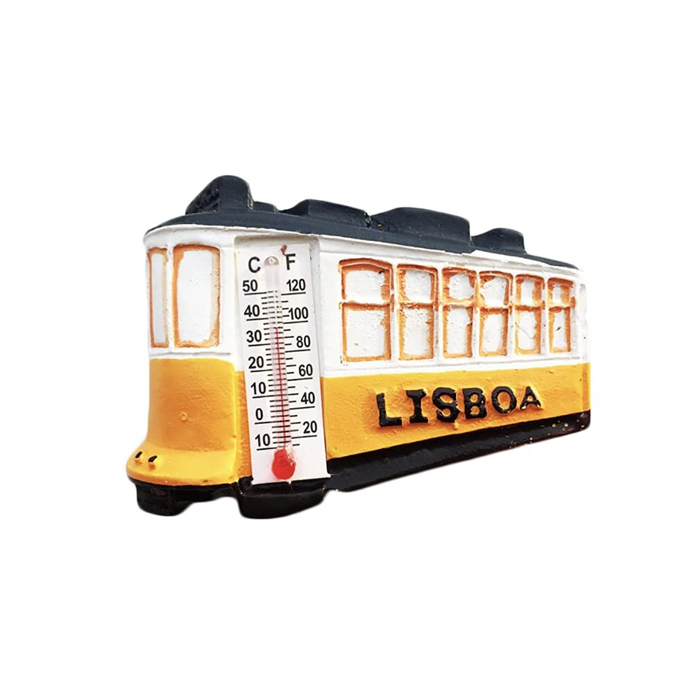 Lisbon Portugal 3D Tram Fridge Magnet Souvenir Gift,Handmade Home & Kitchen Decoration Lisbon Refrigerator Magnet Collection
