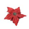 Babody Glitter Christmas Poinsettia Flowers, 8Pcs Artificial Flowers Christmas Flowers Faux Poinsettia DIY Flower Centerpiece Arrangement for Christmas Tree Wreaths Holiday Decor (Green) view 3