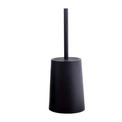 Toilet Brush Sturdy Bristles Toilet Bowl Cleaning Brush Strong Grip, Hidden Scrub Brush for Toilet and Heavy Enough Base (Color : Black)