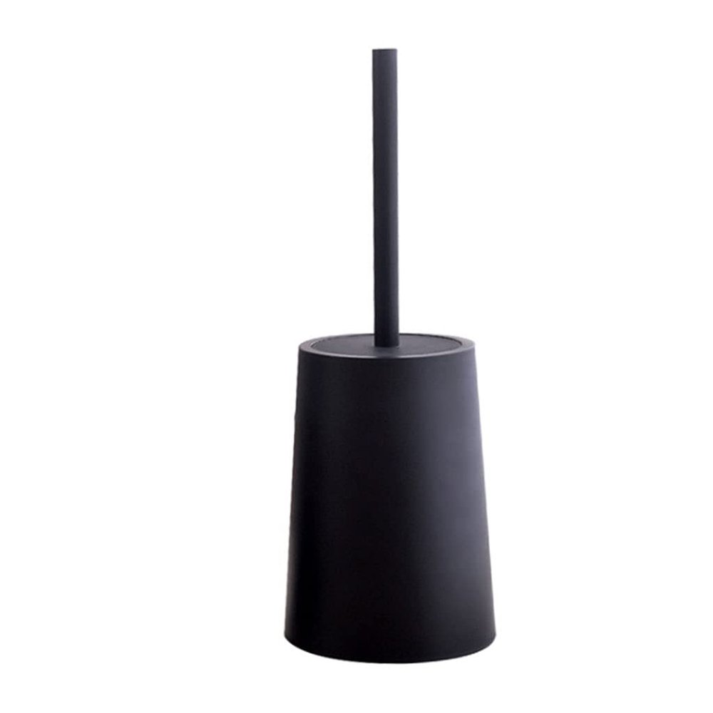 Toilet Brush Sturdy Bristles Toilet Bowl Cleaning Brush Strong Grip, Hidden Scrub Brush for Toilet and Heavy Enough Base (Color : Black)