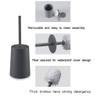 Toilet Brush Sturdy Bristles Toilet Bowl Cleaning Brush Strong Grip, Hidden Scrub Brush for Toilet and Heavy Enough Base (Color : Black) view 3