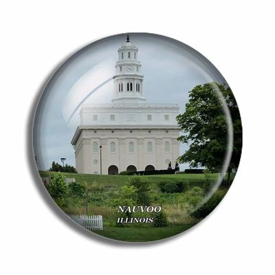 Crystal Fridge Magnets Nauvoo Illinois USA Travel Souvenir Funny Sticker for Gift Home Decoration Office Whiteboard
