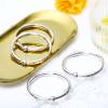 Karenhi 12 Pieces Round Shower Curtain Hooks Rings, Rust Proof Metal Shower Hooks Rings for Home Bathroom Bedroom Kitchen Glide Rods Application, Snap Joint Design(Silver, Rustic Style) view 4