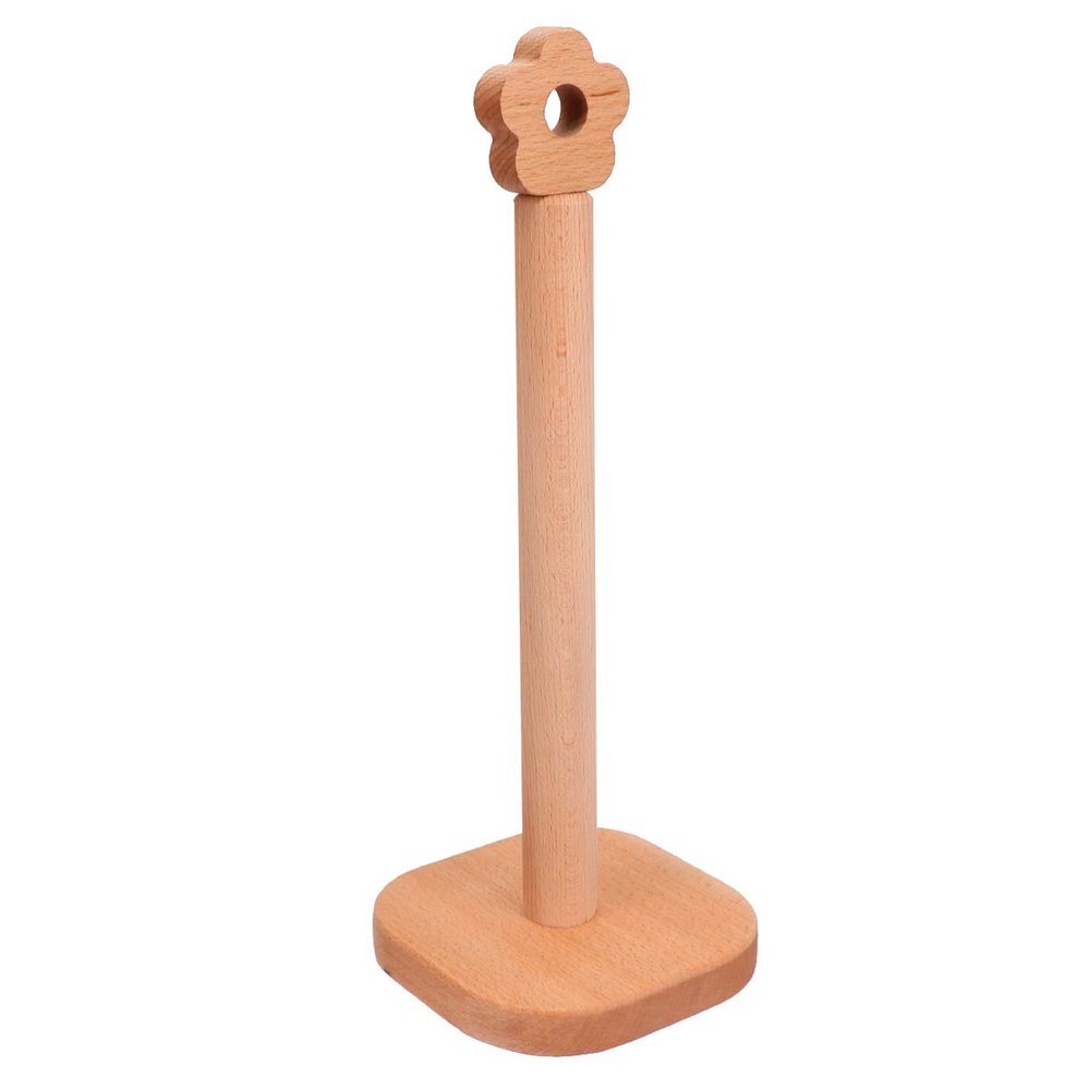 Cabilock 1pc Creative Vertical Tissue Holder for Kitchen and Bathroom Space-Saving Roll Paper Rack Solid Design Easy to Use Suitable for Various Settings