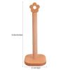 Cabilock 1pc Creative Vertical Tissue Holder for Kitchen and Bathroom Space-Saving Roll Paper Rack Solid Design Easy to Use Suitable for Various Settings view 2
