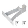 Juvielich 2Pcs Curtain Rod Brackets, Curtain Rod Brackets No Drilling with Screws, CreamCurtain Rod Brackets with Screws with Plastic Buckle for Drapes Decorative Fit for 25-28mm Rod 80x108x19mm view 4