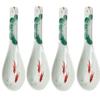4 Pieces Ceramic Spoon Japanese-style Glaze Color Ramen Bowl Soup Spoon Home Meal Rice Spoon Tableware view 1