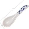 5 Piece Soup Spoons Hand Painted Porcelain Flower Spoon Handle Chinese Rice Spoon Tableware for Appetizers view 2