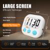 12 Pack Digital Kitchen Timers for Cooking Magnetic Timer for Cooking Loud Alarm White view 4