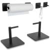Paper Towel Holder Black Magnetic Mount Paper Tower Bar with Strong Magnetic Backing - for Kitchen,Refrigerator,Grill,Toolbox,Garage,Shop view 1