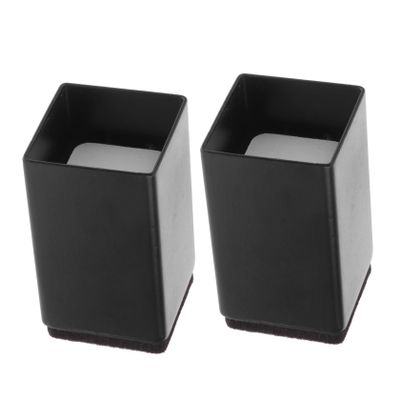 IMIKEYA 2pcs Chair Leg Riser - Furniture Feet Protector Silent Table Accessory Carbon Steel Felt Stable for Home Office Use