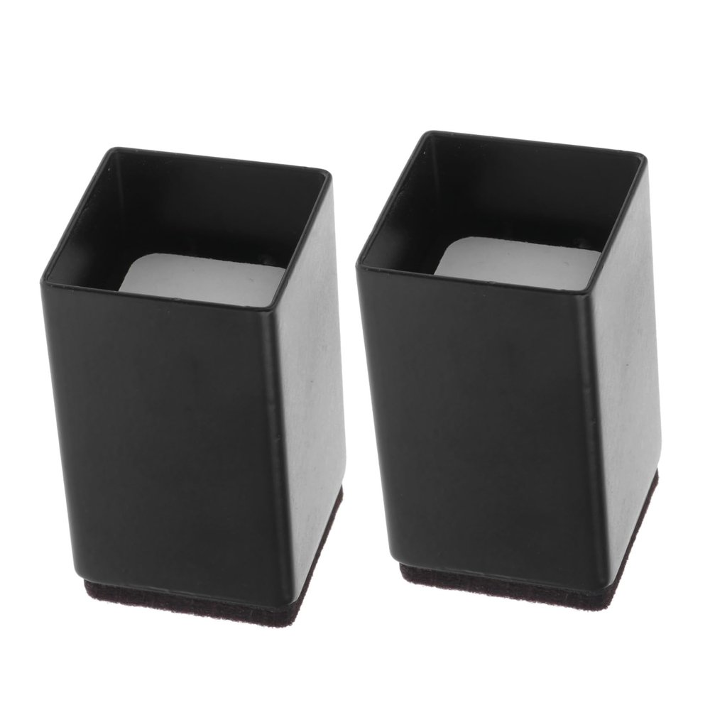 IMIKEYA 2pcs Chair Leg Riser - Furniture Feet Protector Silent Table Accessory Carbon Steel Felt Stable for Home Office Use