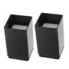 IMIKEYA 2pcs Chair Leg Riser - Furniture Feet Protector Silent Table Accessory Carbon Steel Felt Stable for Home Office Use view 1