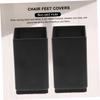 IMIKEYA 2pcs Chair Leg Riser - Furniture Feet Protector Silent Table Accessory Carbon Steel Felt Stable for Home Office Use view 4