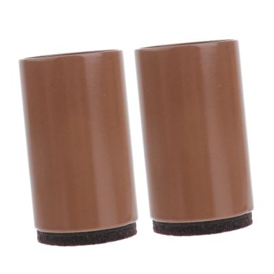 IMIKEYA Stool Chair Stool Chair 2 Pcs Brown Bedding Adjustable Bed Furniture Risers Heavy Duty Risers for Sofa and Table Anti Slip Table Feet Height Cover 4cm Table Leg Protectors Adjustable Chair