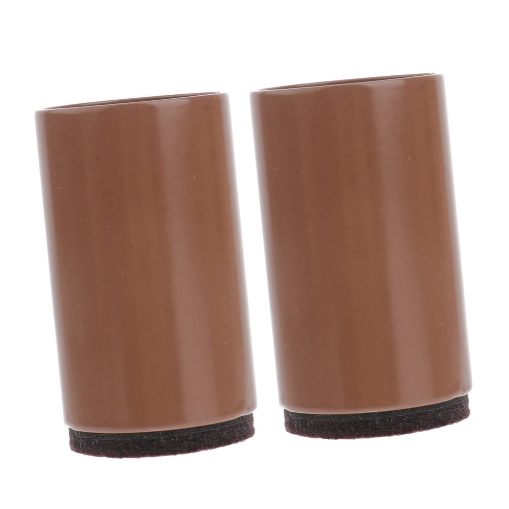 IMIKEYA Stool Chair Stool Chair 2 Pcs Brown Bedding Adjustable Bed Furniture Risers Heavy Duty Risers for Sofa and Table Anti Slip Table Feet Height Cover 4cm Table Leg Protectors Adjustable Chair