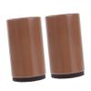IMIKEYA Stool Chair Stool Chair 2 Pcs Brown Bedding Adjustable Bed Furniture Risers Heavy Duty Risers for Sofa and Table Anti Slip Table Feet Height Cover 4cm Table Leg Protectors Adjustable Chair view 1