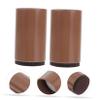 IMIKEYA Stool Chair Stool Chair 2 Pcs Brown Bedding Adjustable Bed Furniture Risers Heavy Duty Risers for Sofa and Table Anti Slip Table Feet Height Cover 4cm Table Leg Protectors Adjustable Chair view 4