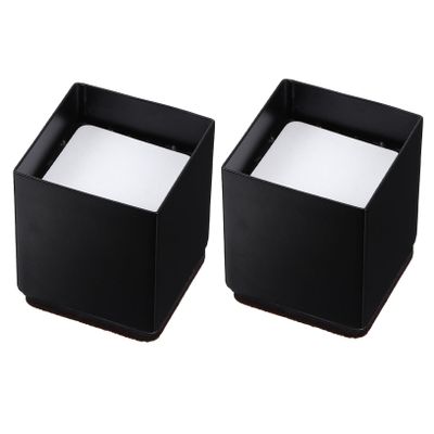 IMIKEYA Furniture Floor Protectors 2pcs Carbon Steel Felt Pads Non-Slip Mute for Table Chair Legs