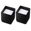 IMIKEYA Furniture Floor Protectors 2pcs Carbon Steel Felt Pads Non-Slip Mute for Table Chair Legs view 1
