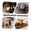 IMIKEYA Furniture Floor Protectors 2pcs Carbon Steel Felt Pads Non-Slip Mute for Table Chair Legs view 3
