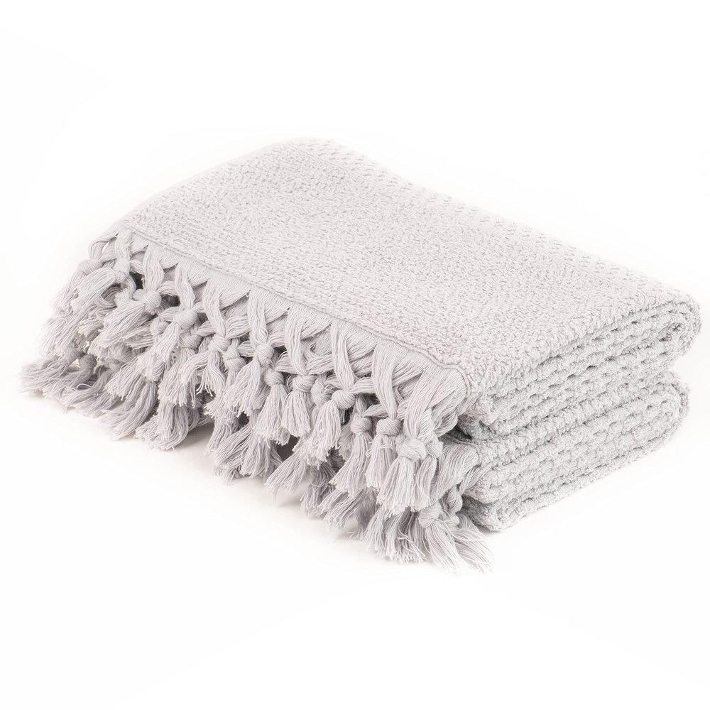 100% Cotton Organic Turkish Luxury Bath Towel for Bathroom | Eco-Friendly | Luxuriously Soft Touch | Higly Absorbent, Quick Dry and Odor Resistant | Machine Washable (Bluish Gray, Bath Towel)