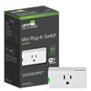 Leviton Decora Smart Plug, Wi-Fi 2nd Gen, Works with Matter, My Leviton, Alexa, Google Assistant, Apple Home/Siri & Wire-Free Anywhere Companions for Switched Outlet, D215P-1RW, White view 1