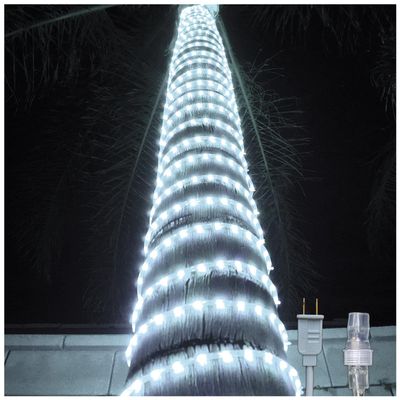 Russell Decor 200ft/2160 LED Rope Lights for Christmas Theme Colors Party Outdoor Trees Patio Deck Flexible Connectable Rope Lights (Cool White)