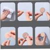 TOSSPER 3 Pcs Creativity Coat Hook Bathroom Wall Mount Owel Hanger Kitchen Storage Rack Home Keys Hanging Hook view 4
