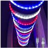 Russell Decor 90ft/972 LED Rope Lights for Patriotic 4th of July Memorial Day Party Outdoor Trees Patio Deck Flexible Connectable Rope Lights (Red White Blue) view 1