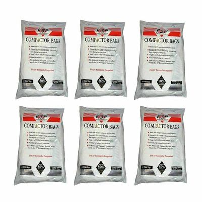 (90) Trash Compactor Bags W10165295RP Compatible with Whirlpool Compatible with Kenmore 15" Plastic - NEW