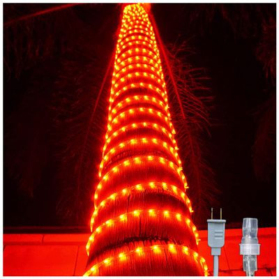 Russell Decor 200ft/2160 LED Rope Lights for Christmas Theme Colors Party Outdoor Trees Patio Deck Flexible Connectable Rope Lights (Red)