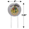 Acrylic Harry Potter Hogwarts Crest Cake Topper Party Decoration for Wedding Anniversary Birthday Graduation view 2
