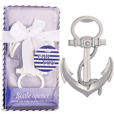 24 PCS Anchor Bottle Opener Wedding Favor Party Favor for GuestsNautical Theme Anchor Bottle Openers for Wedding,Baby Shower,Bridal Shower or Birthday Party/Decorations/Gifts/Favors/Souvenirs