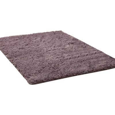 Kekon Ultra Soft Indoor Modern Square Area Rugs Fluffy Non-Slip Floor Carpets Silky Mat for Living Room Bedroom Kids and Baby Room Nursery and Pet, 4 * 6.6ft, Gray Purple