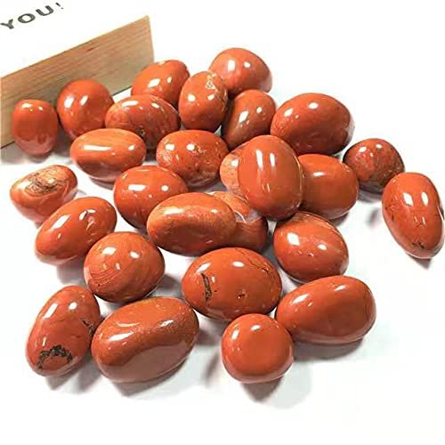 Natural Polished red Jasper Quartz Palm Crystal Healing for Garden Decoration 200g 17-22mm
