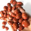 Natural Polished red Jasper Quartz Palm Crystal Healing for Garden Decoration 200g 17-22mm view 2